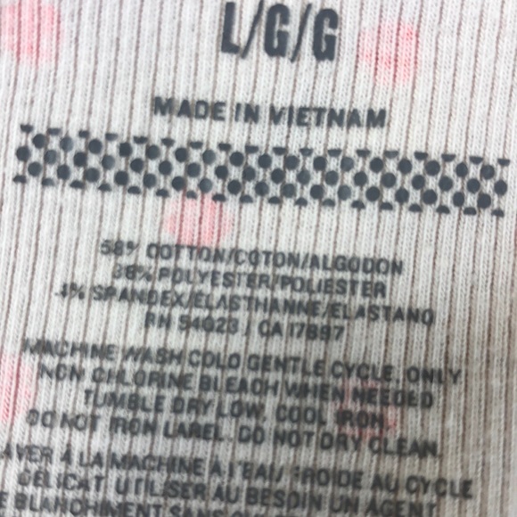 Old Navy Maternity Tank Top Pink w/Polka Dots L Stretchy Pullover Cotton Poly - Picture 8 of 8